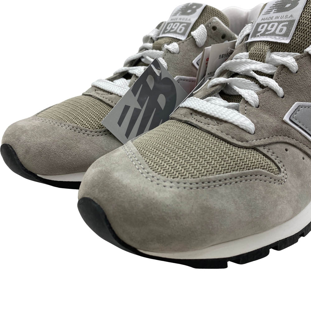 NEW BALANCE ニューバランス U996GR スエード ローカット スニーカー グレー系 28cm【新古品】【未使用】【中古】