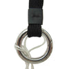 MAISON MARGIELA メゾンマルジェラ 24AW SA1UA0007 TAG KEY RING WITH LACE ネックストラップ キーホルダー キーリング ブラック系【極上美品】【中古】