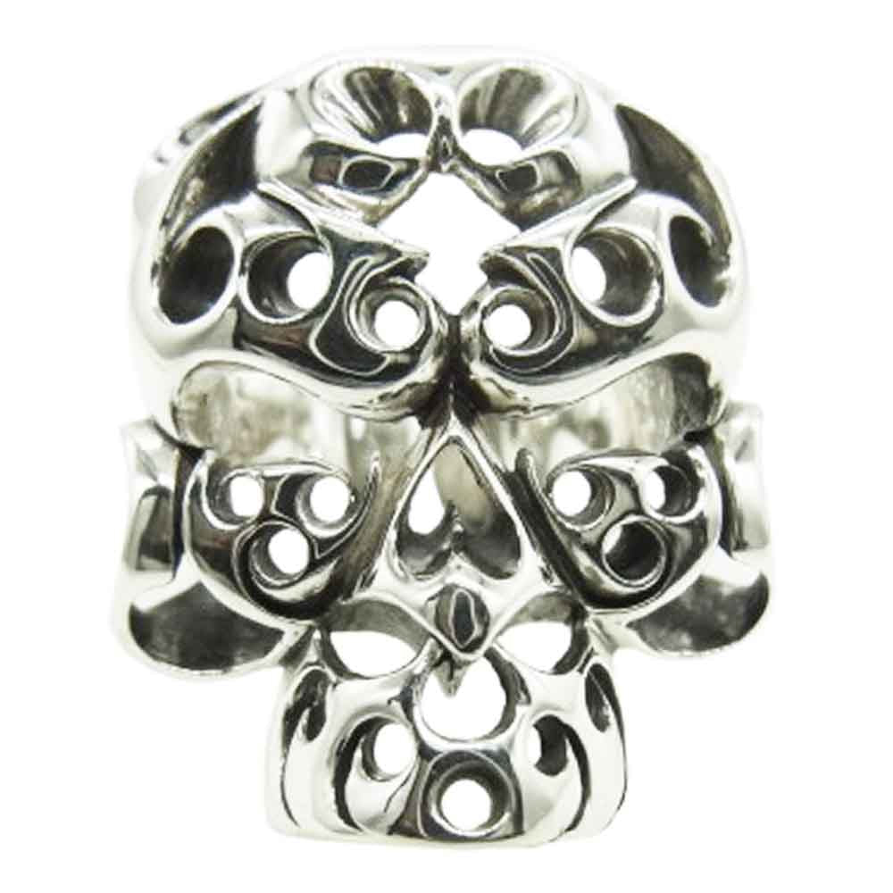 TENDERLOIN テンダーロイン 【新品仕上げ済】T-SKULL BORNEO RING ボルネオ スカル リング シルバー系 19~20号【極上美品】【中古】