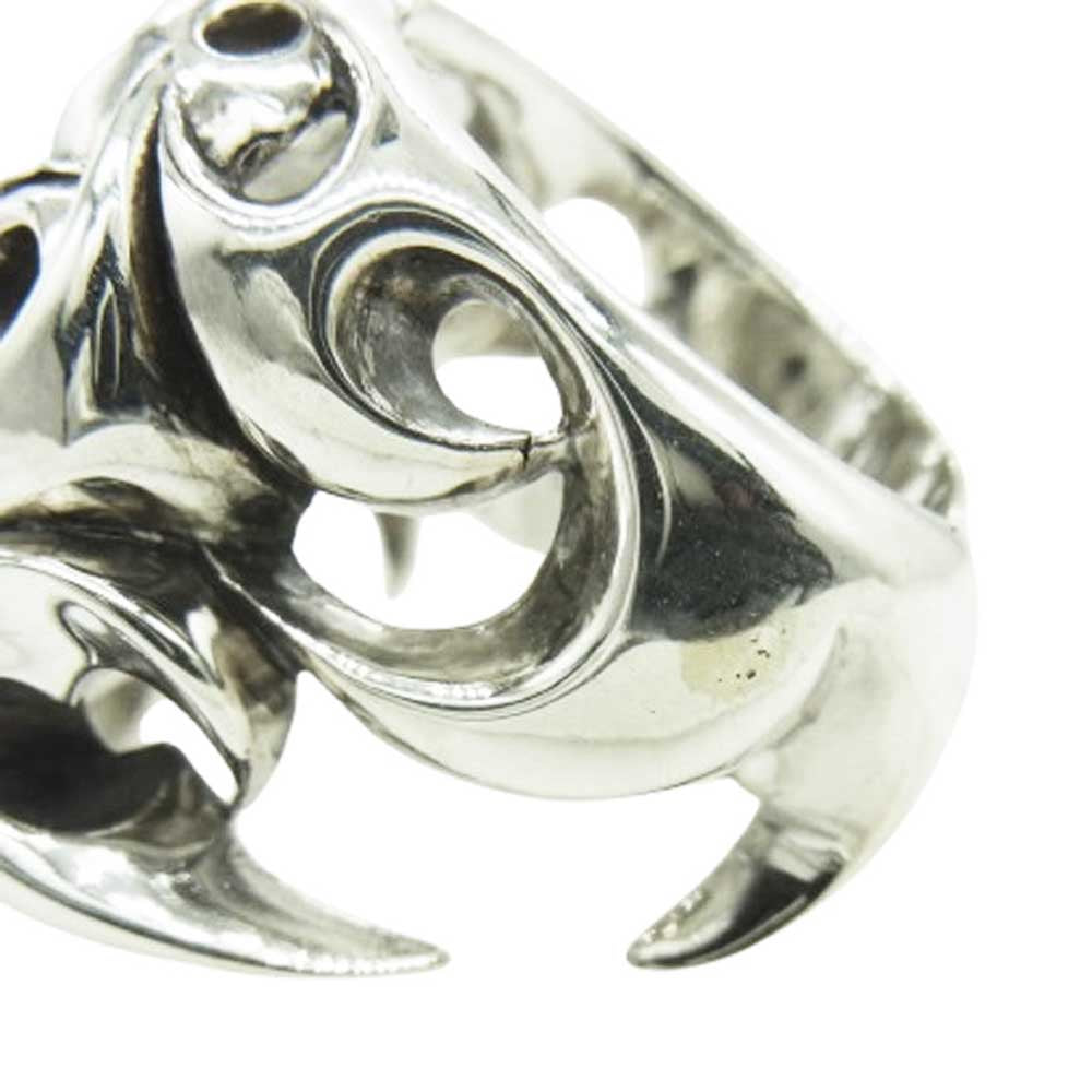 TENDERLOIN テンダーロイン 【新品仕上げ済】T-SKULL BORNEO RING ボルネオ スカル リング シルバー系 19~20号【極上美品】【中古】