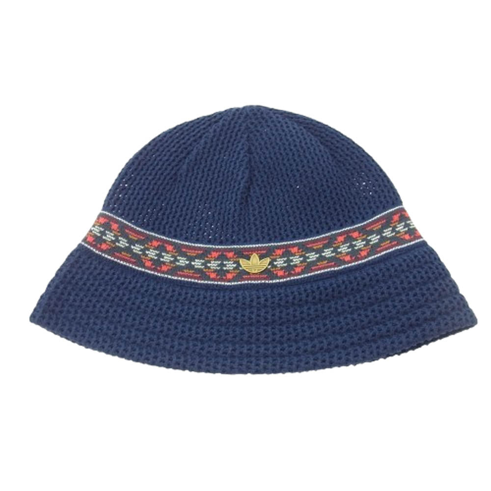 adidas アディダス JP4208 CLOT BUCKET HAT BY EDISON CHEN クロット エディソン チェン バケットハット 帽子 ネイビー系【極上美品】【中古】