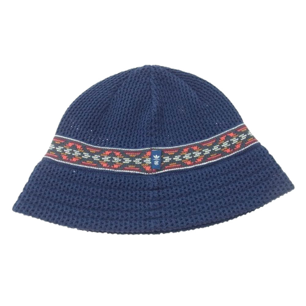 adidas アディダス JP4208 CLOT BUCKET HAT BY EDISON CHEN クロット エディソン チェン バケットハット 帽子 ネイビー系【極上美品】【中古】