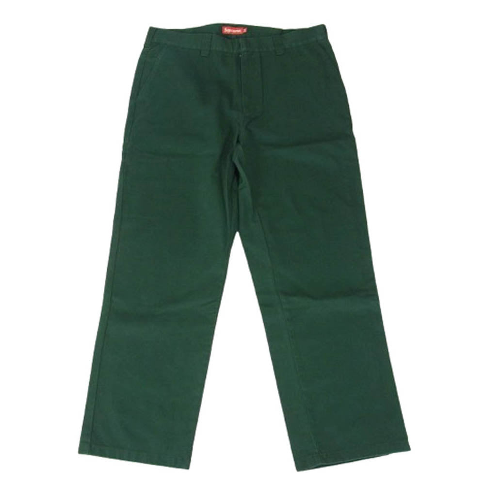 Supreme シュプリーム 22AW work Pant ワーク パンツ グリーン系 34【極上美品】【中古】