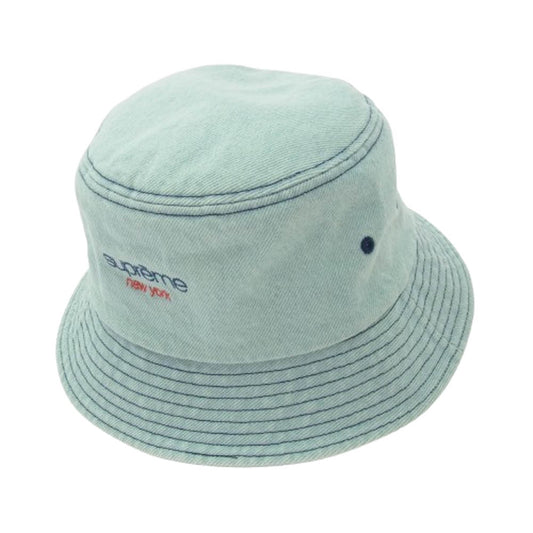 Supreme シュプリーム 25SS Denim Crusher Light Washed Indigo デニム クラッシャー ライト ウォッシュド インディゴ バケットハット 帽子 ライトブルー系【極上美品】【中古】