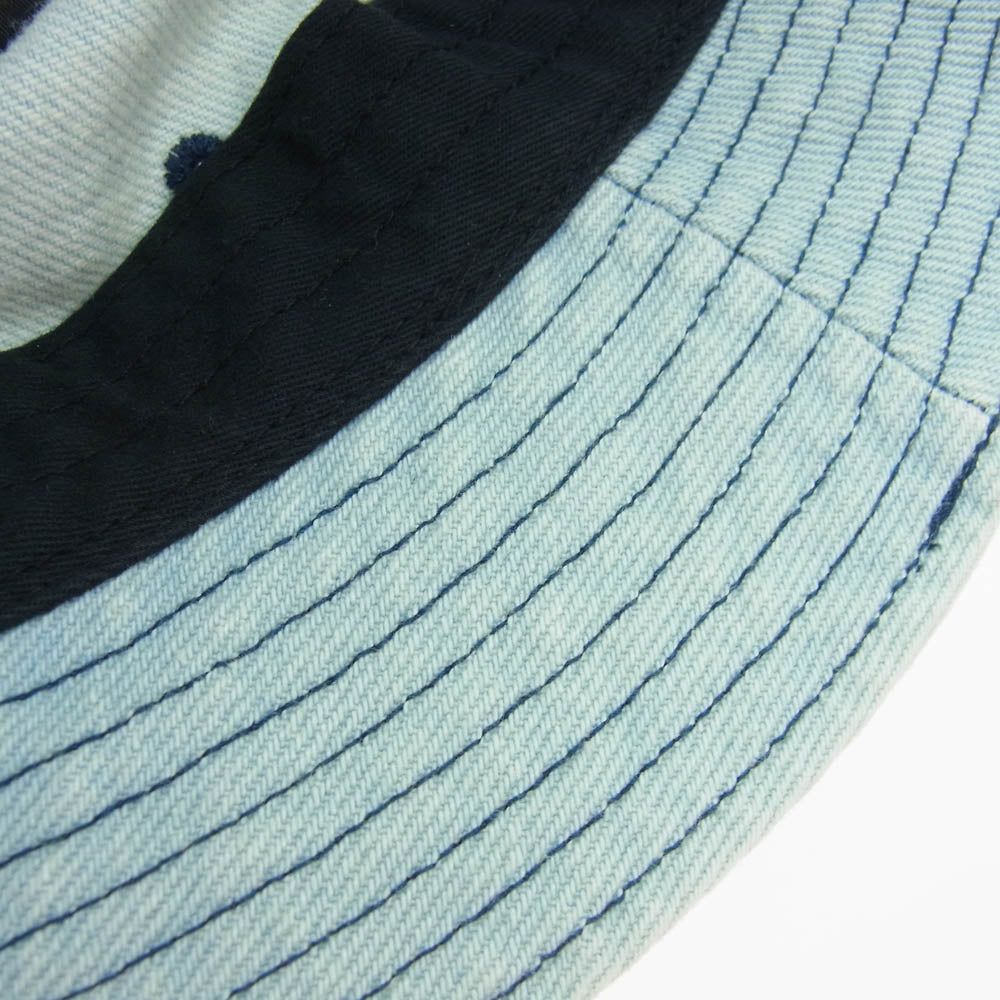 Supreme シュプリーム 25SS Denim Crusher Light Washed Indigo デニム クラッシャー ライト ウォッシュド インディゴ バケットハット 帽子 ライトブルー系【極上美品】【中古】