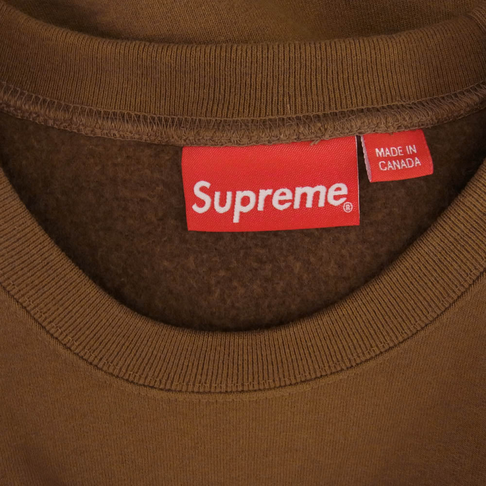 Supreme シュプリーム 23AW BLESS Crewneck ブレス クルーネック スウェット トレーナー ブラウン系 L【極上美品】【中古】
