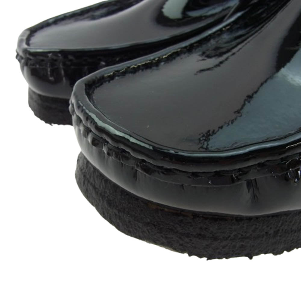 Supreme シュプリーム Clarks Originals Patent Leather Wallabee クラークス パテント レザー ワラビー シューズ ブラック系 UK10.5【極上美品】【中古】