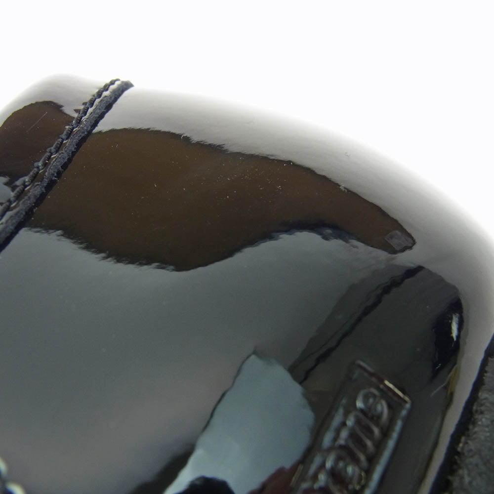 Supreme シュプリーム Clarks Originals Patent Leather Wallabee クラークス パテント レザー ワラビー シューズ ブラック系 UK10.5【極上美品】【中古】