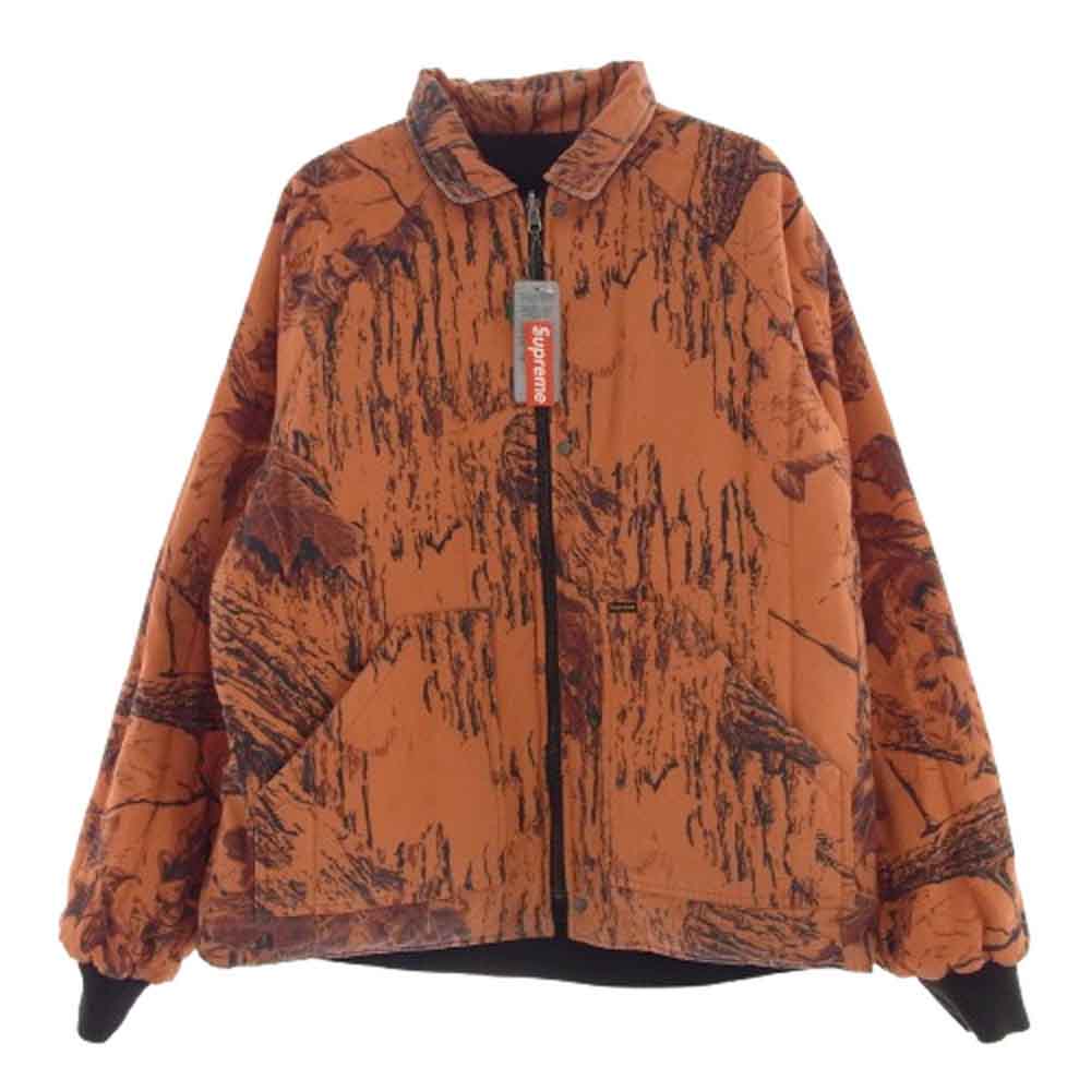 Supreme シュプリーム 24SS REALTREE REVERSIBLE QUILTED WORK JACKET リアル ツリー リバーシブル ブルゾン ジャケット ブラック系 L【中古】