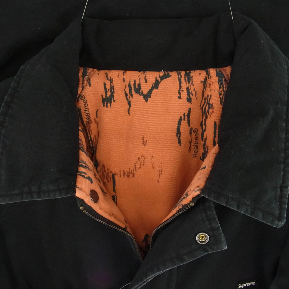 Supreme シュプリーム 24SS REALTREE REVERSIBLE QUILTED WORK JACKET リアル ツリー リバーシブル ブルゾン ジャケット ブラック系 L【中古】