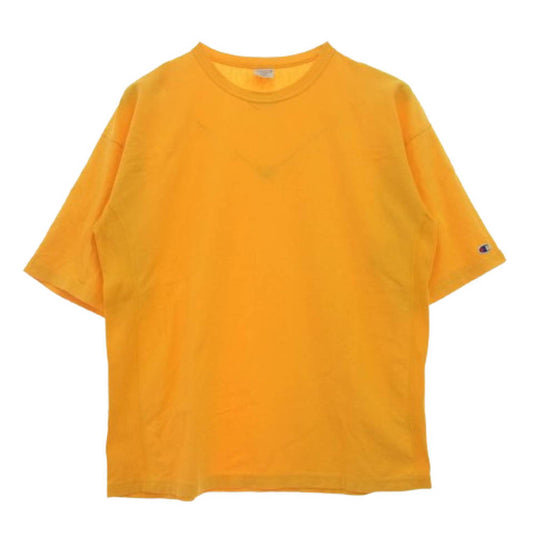 Champion チャンピオン C8-M351 monkey time モンキータイム別注 REVERSE WEAVE リバースウィーブ 半袖 クルーネック Tシャツ イエロー系 L【中古】