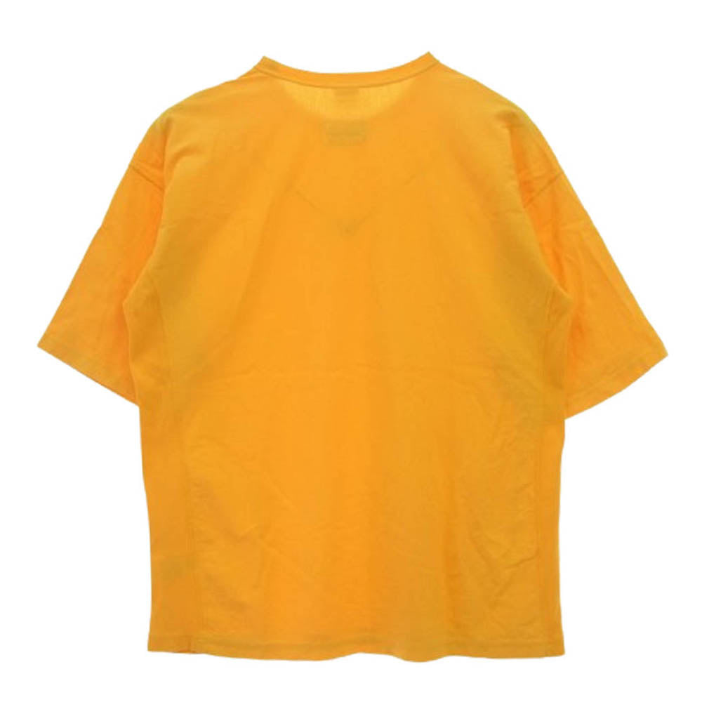 Champion チャンピオン C8-M351 monkey time モンキータイム別注 REVERSE WEAVE リバースウィーブ 半袖 クルーネック Tシャツ イエロー系 L【中古】
