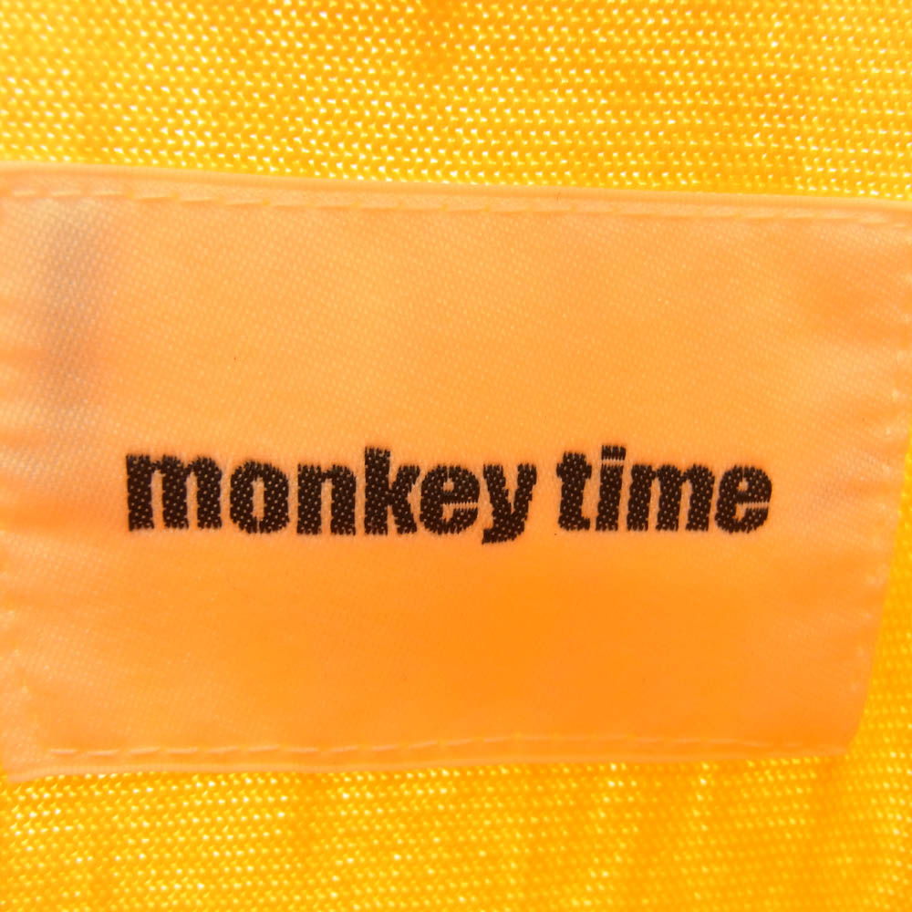 Champion チャンピオン C8-M351 monkey time モンキータイム別注 REVERSE WEAVE リバースウィーブ 半袖 クルーネック Tシャツ イエロー系 L【中古】