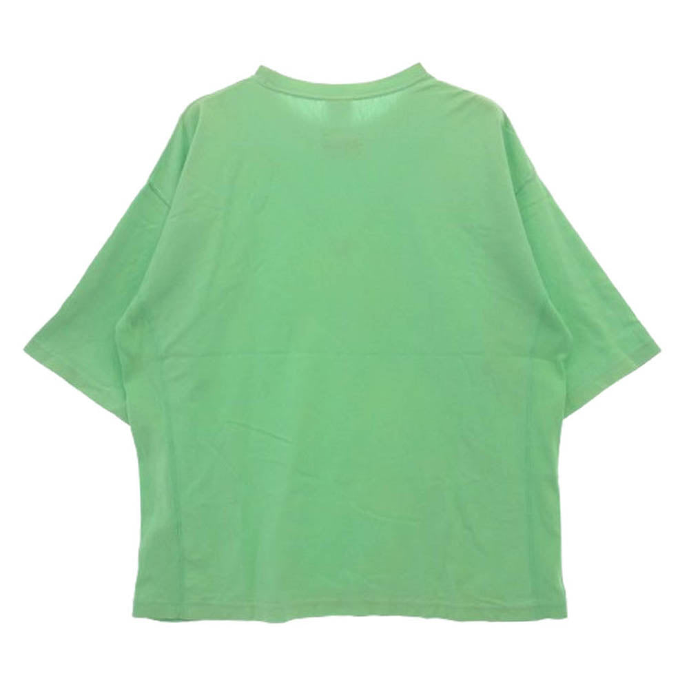 Champion チャンピオン C8-R335 monkey time モンキータイム別注 REVERSE WEAVE リバースウィーブ 半袖 クルーネック Tシャツ ライトグリーン系 L【中古】