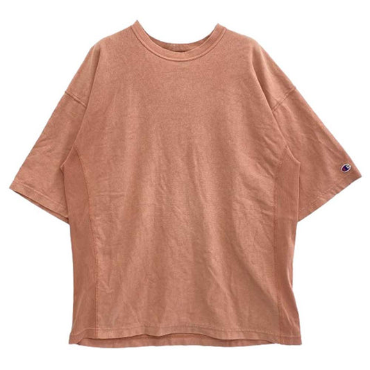 Champion チャンピオン C8-P327 monkey time モンキータイム別注 REVERSE WEAVE リバースウィーブ 半袖 クルーネック Tシャツ ピンク系 L【中古】