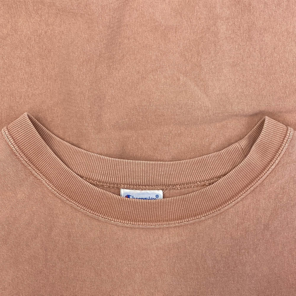 Champion チャンピオン C8-P327 monkey time モンキータイム別注 REVERSE WEAVE リバースウィーブ 半袖 クルーネック Tシャツ ピンク系 L【中古】