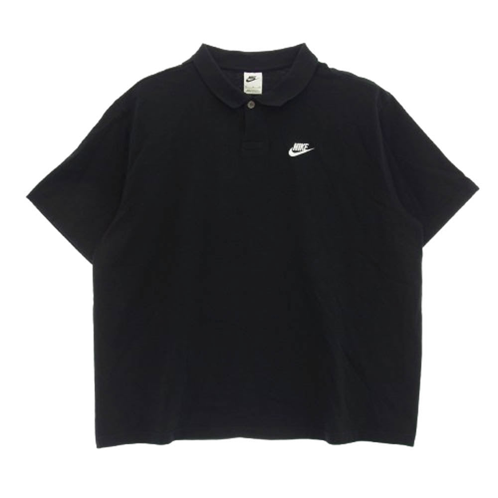 NIKE ナイキ DX0618-010 CLUB MATCHUP スウッシュ ロゴ刺繍 ポロシャツ ブラック系 M【中古】