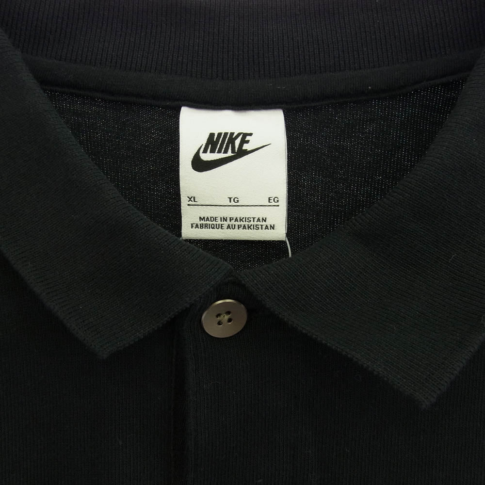 NIKE ナイキ DX0618-010 CLUB MATCHUP スウッシュ ロゴ刺繍 ポロシャツ ブラック系 M【中古】