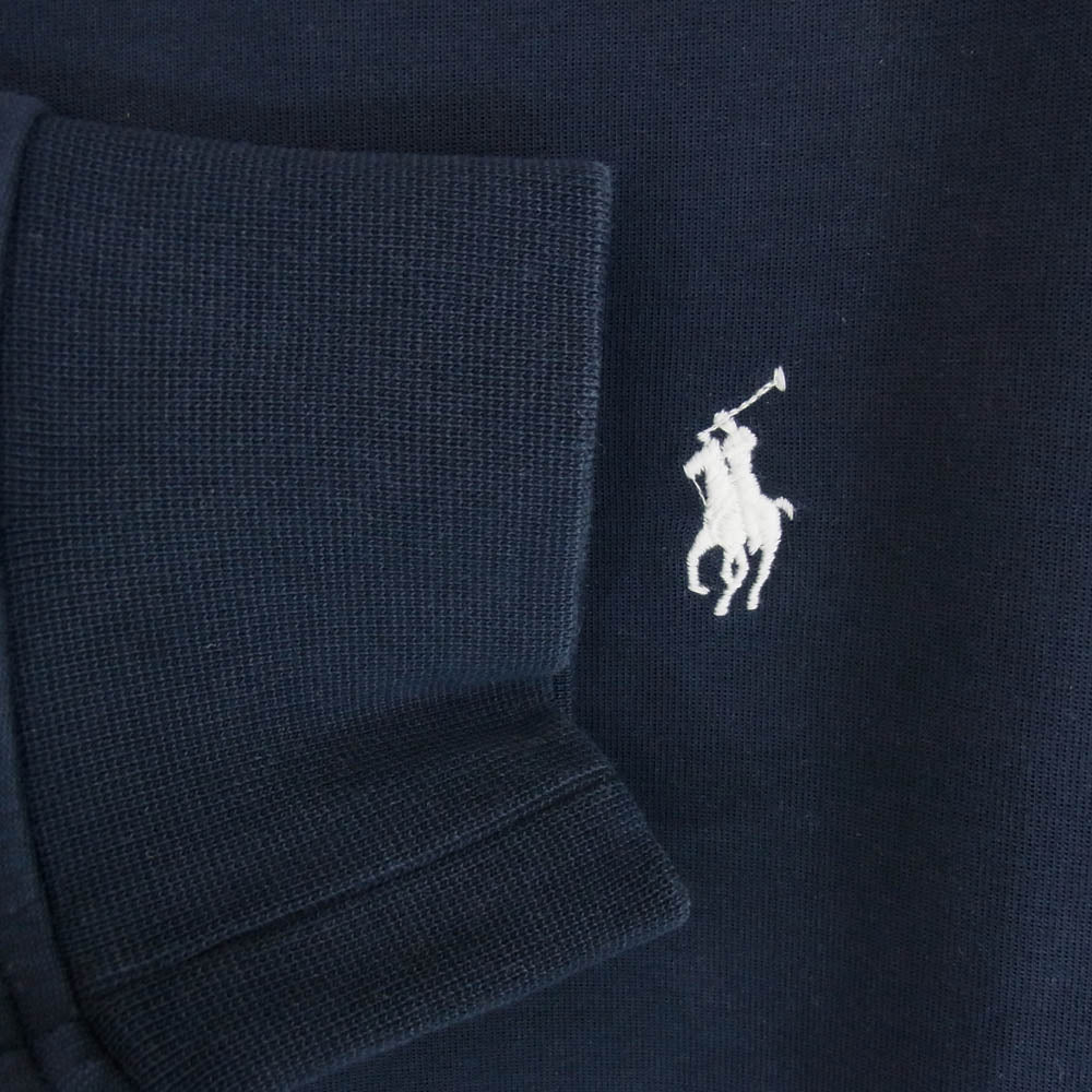 POLO RALPH LAUREN ポロ・ラルフローレン MA-1型 スウェット ジップ アップ ジャケット ネイビー系 L【中古】