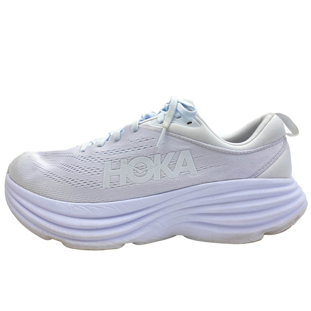 HOKA ONE ONE ホカ オネオネ 1123202 BONDI 8 ボンダイ ランニング シューズ スニーカー ホワイト系 27.5cm【中古】