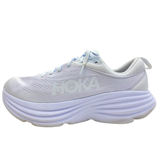 HOKA ONE ONE ホカ オネオネ 1123202 BONDI 8 ボンダイ ランニング シューズ スニーカー ホワイト系 27.5cm【中古】
