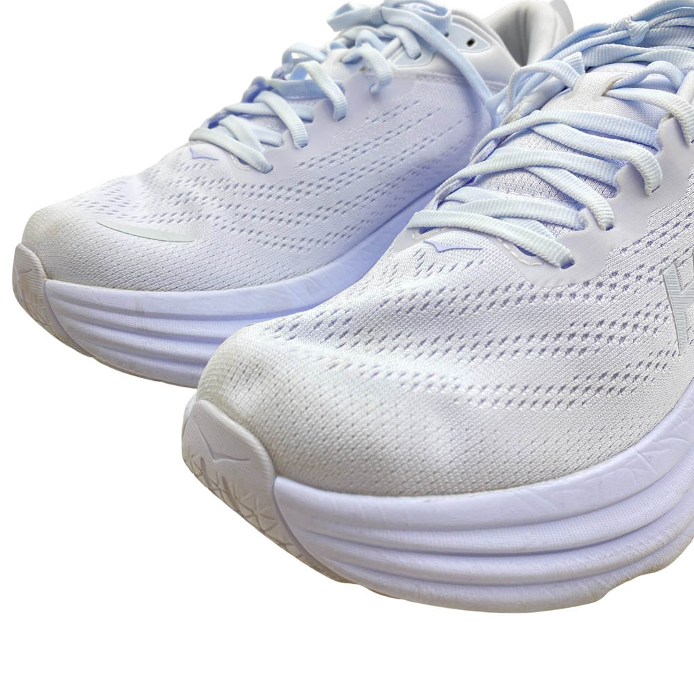 HOKA ONE ONE ホカ オネオネ 1123202 BONDI 8 ボンダイ ランニング シューズ スニーカー ホワイト系 27.5cm【中古】