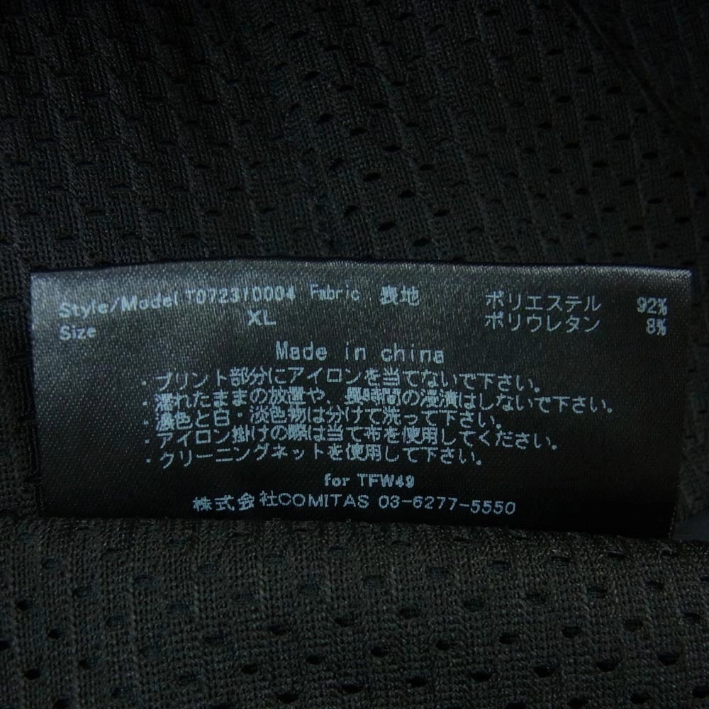 TFW49 ティーエフダブリュー T072310004 ATHLETE PANTS アスリート パンツ 中国製 ブラック系 XL【中古】