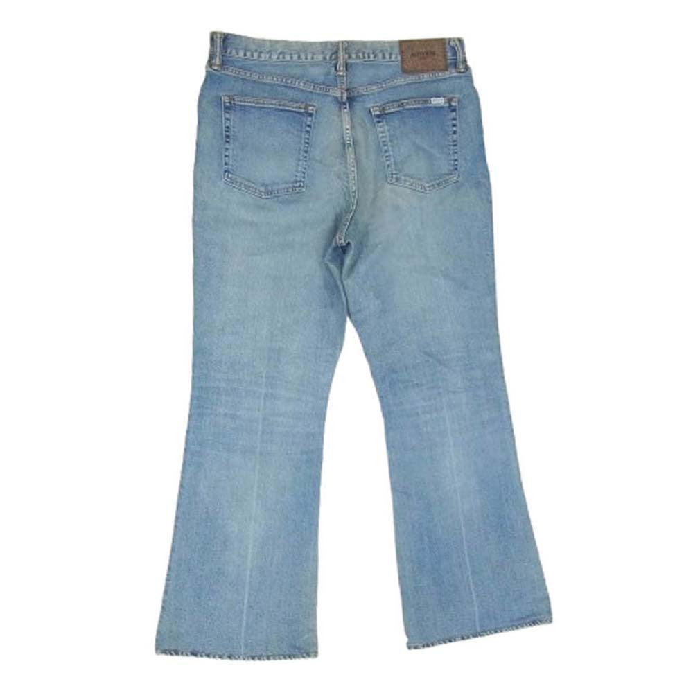 オーセン AUT-002 CIRCULAR DENIM FLARE LEG サーキュラーデニム フレアレッグ ジーンズ デニム パンツ インディゴブルー系 33【美品】【中古】