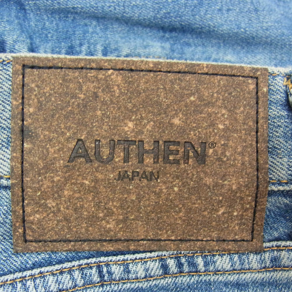 オーセン AUT-002 CIRCULAR DENIM FLARE LEG サーキュラーデニム フレアレッグ ジーンズ デニム パンツ インディゴブルー系 33【美品】【中古】