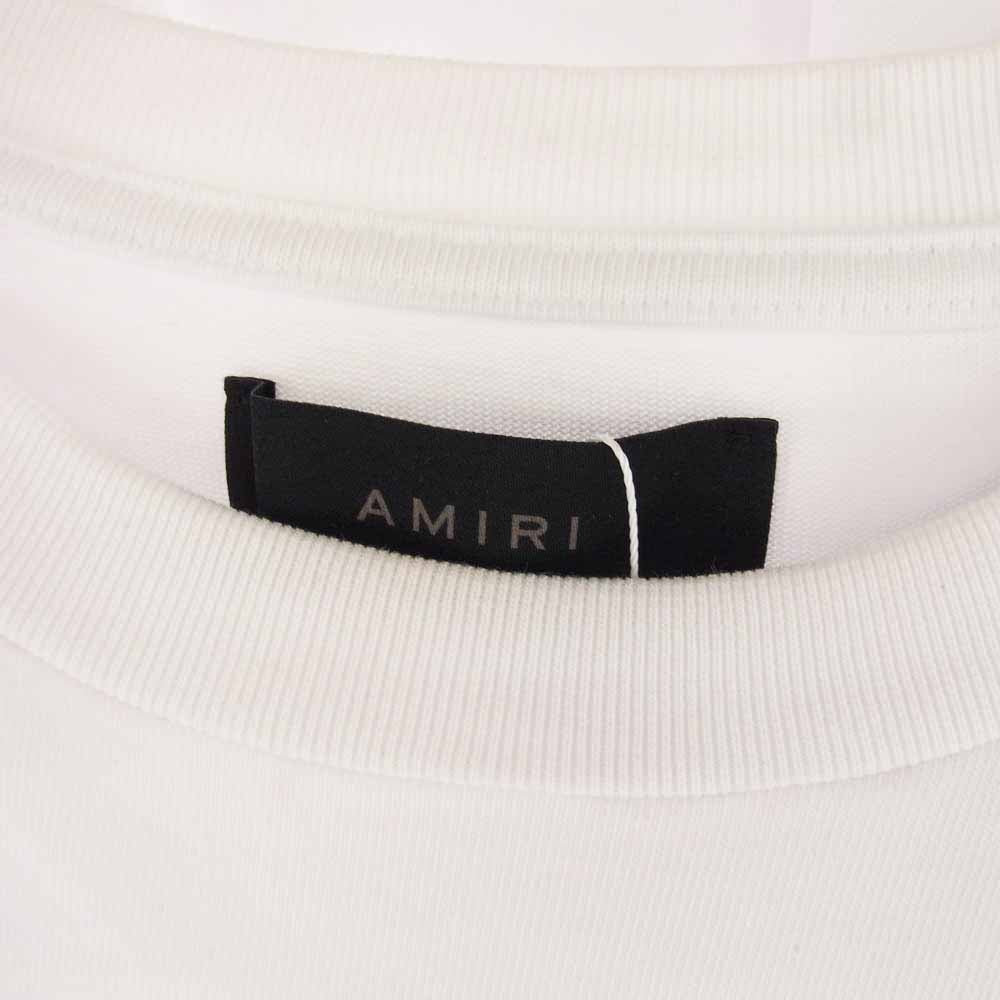 AMIRI アミリ AMJYTE1092 Hollywood Shotgun ハリウッド ショットガン風 ダメージ加工 半袖 Tシャツ ホワイト系 UK38【中古】