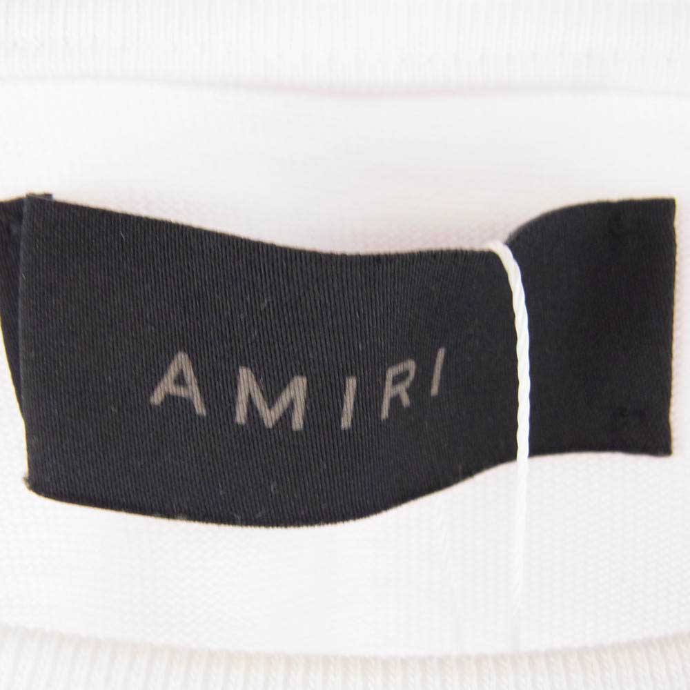 AMIRI アミリ AMJYTE1092 Hollywood Shotgun ハリウッド ショットガン風 ダメージ加工 半袖 Tシャツ ホワイト系 UK38【中古】