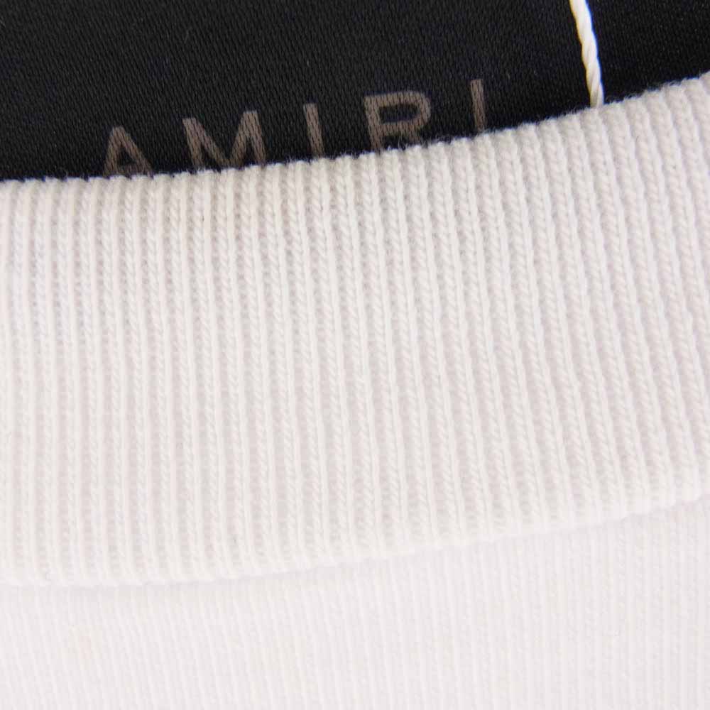AMIRI アミリ AMJYTE1092 Hollywood Shotgun ハリウッド ショットガン風 ダメージ加工 半袖 Tシャツ ホワイト系 UK38【中古】