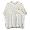 PRADA プラダ 22SS UJN790 S221 10D3 ロゴプレート付き ナイロンポケット クルーネック 半袖 Tシャツ ホワイト系 S【中古】