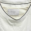 PRADA プラダ 22SS UJN790 S221 10D3 ロゴプレート付き ナイロンポケット クルーネック 半袖 Tシャツ ホワイト系 S【中古】