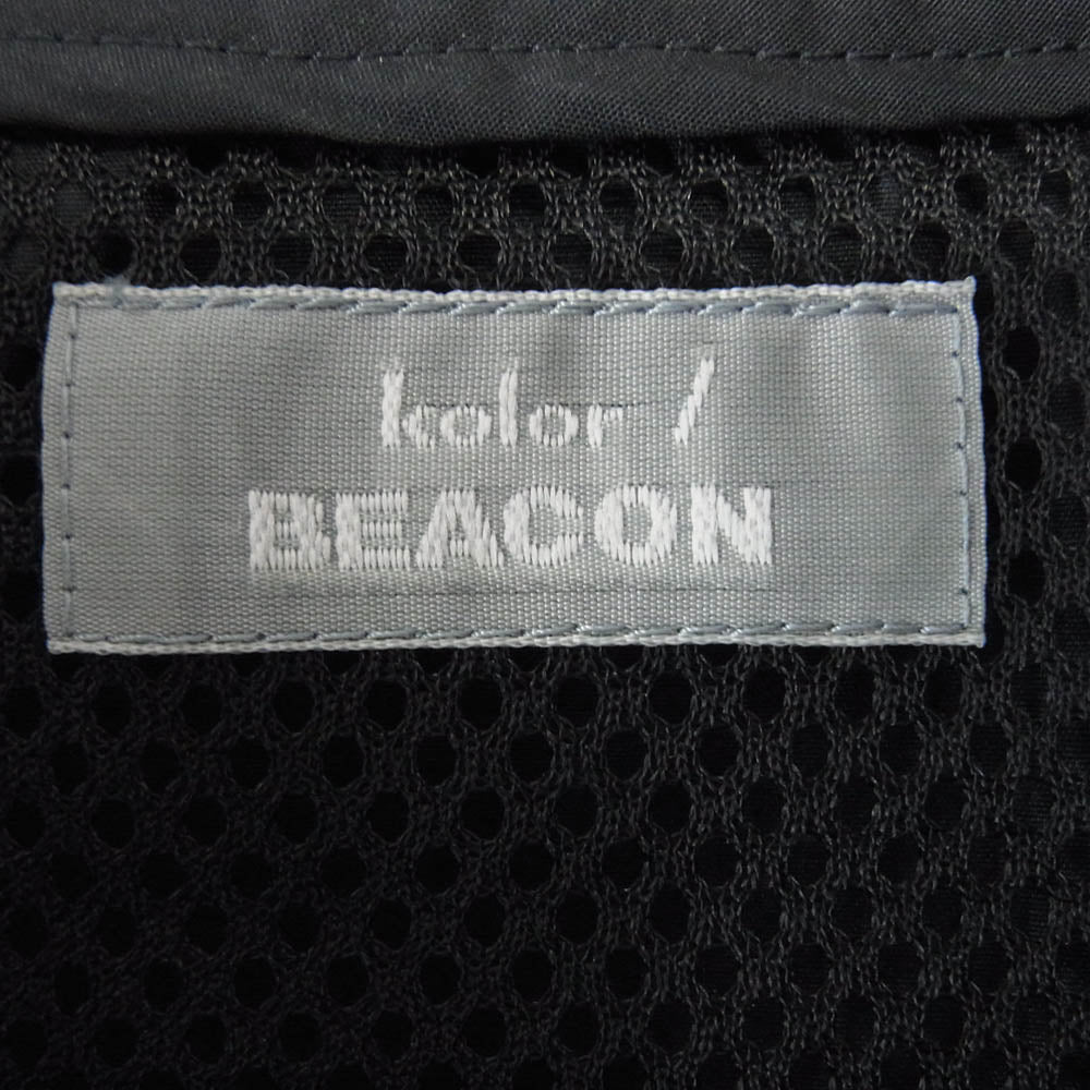 kolor カラー 16AW 16WBM-C08140 BEACON ビーコン シルク混 比翼 ステンカラー コート ダークネイビー系 2【中古】