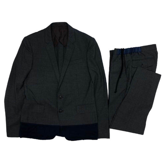 kolor カラー 13SCM-J09108/13SCM-P11108 2B ウール テーラード ジャケット スラックス パンツ セットアップ グレー系 1【中古】