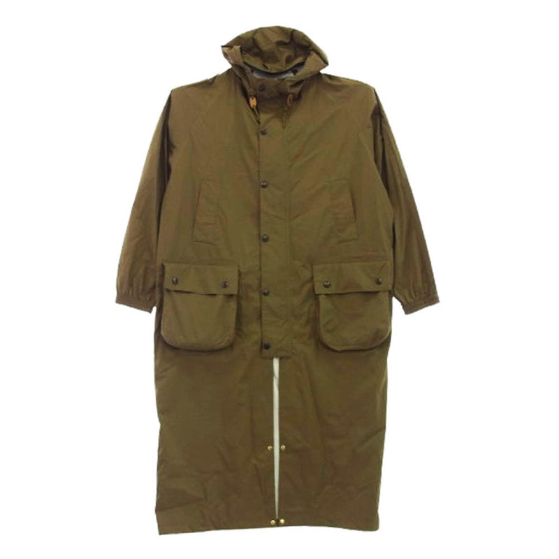 Barbour バブアー 2101107 × SCYE サイ × UNITED ARROWS ユナイテッドアローズ Length Packable Jacket パッカブル ジャケット ナイロンパーカー 2WAY コート カーキ系 40【中古】