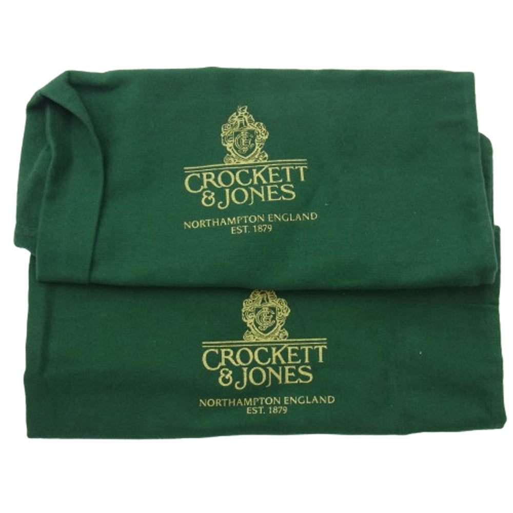 CROCKETT&JONES クロケットアンドジョーンズ 26347 CHESTER チェスター ウィングチップ タッセル レザー ローファー ブラック系 6.5【中古】