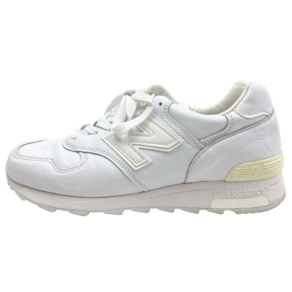 NEW BALANCE ニューバランス M1400B USA製 レザー スニーカー ホワイト系 26.5cm【中古】