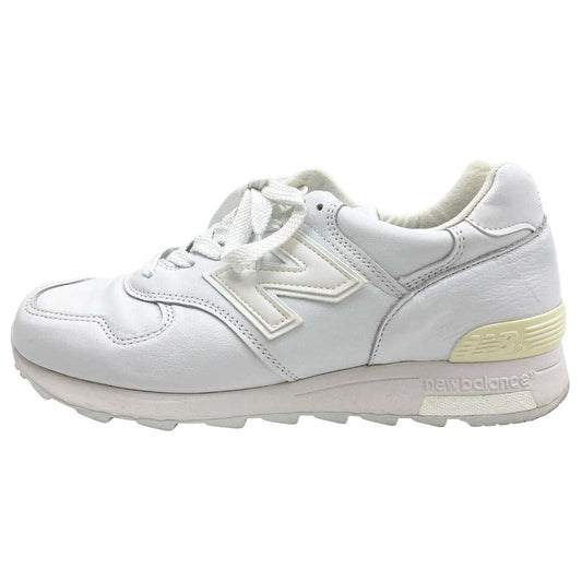 NEW BALANCE ニューバランス M1400B USA製 レザー スニーカー ホワイト系 26.5cm【中古】