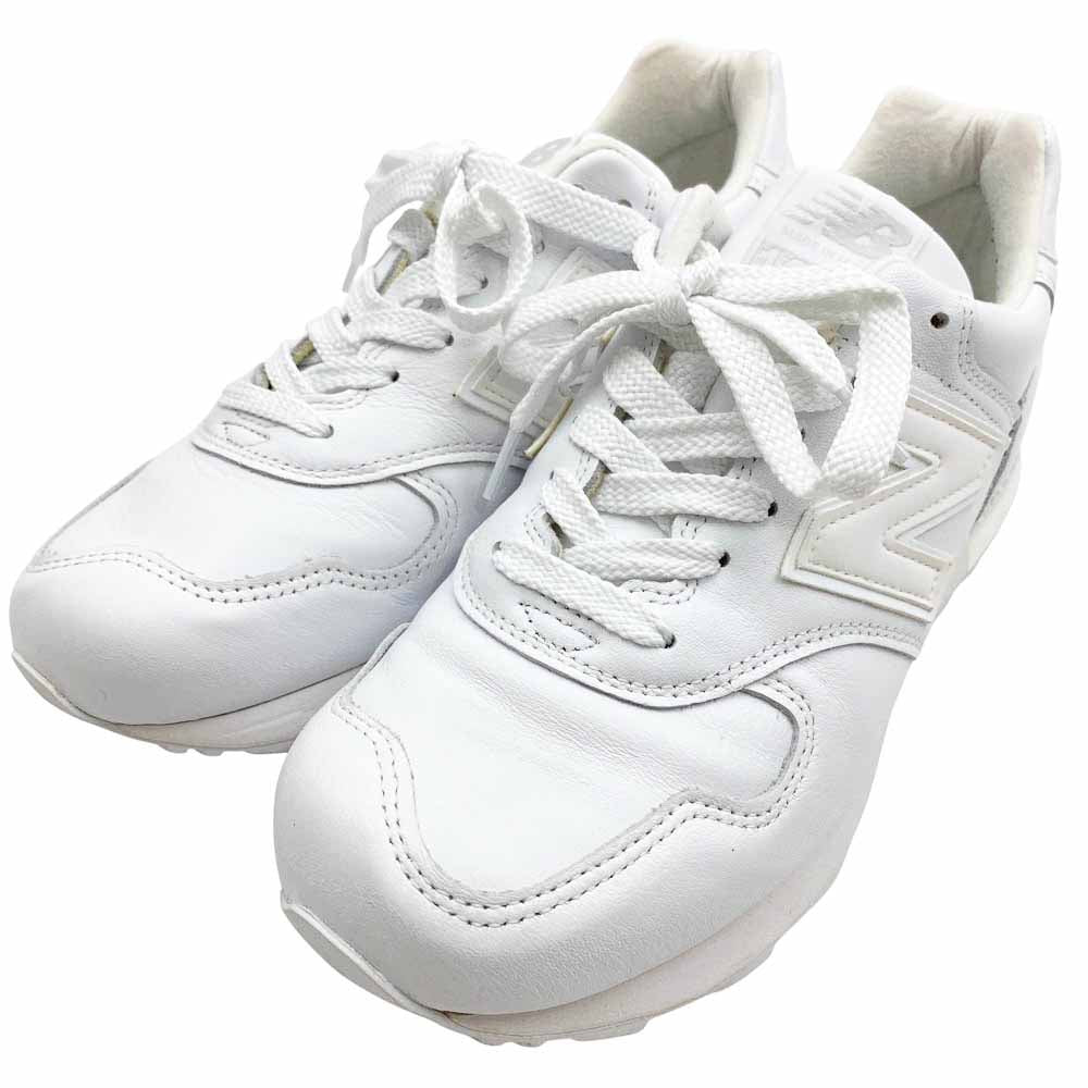 NEW BALANCE ニューバランス M1400B USA製 レザー スニーカー ホワイト系 26.5cm【中古】