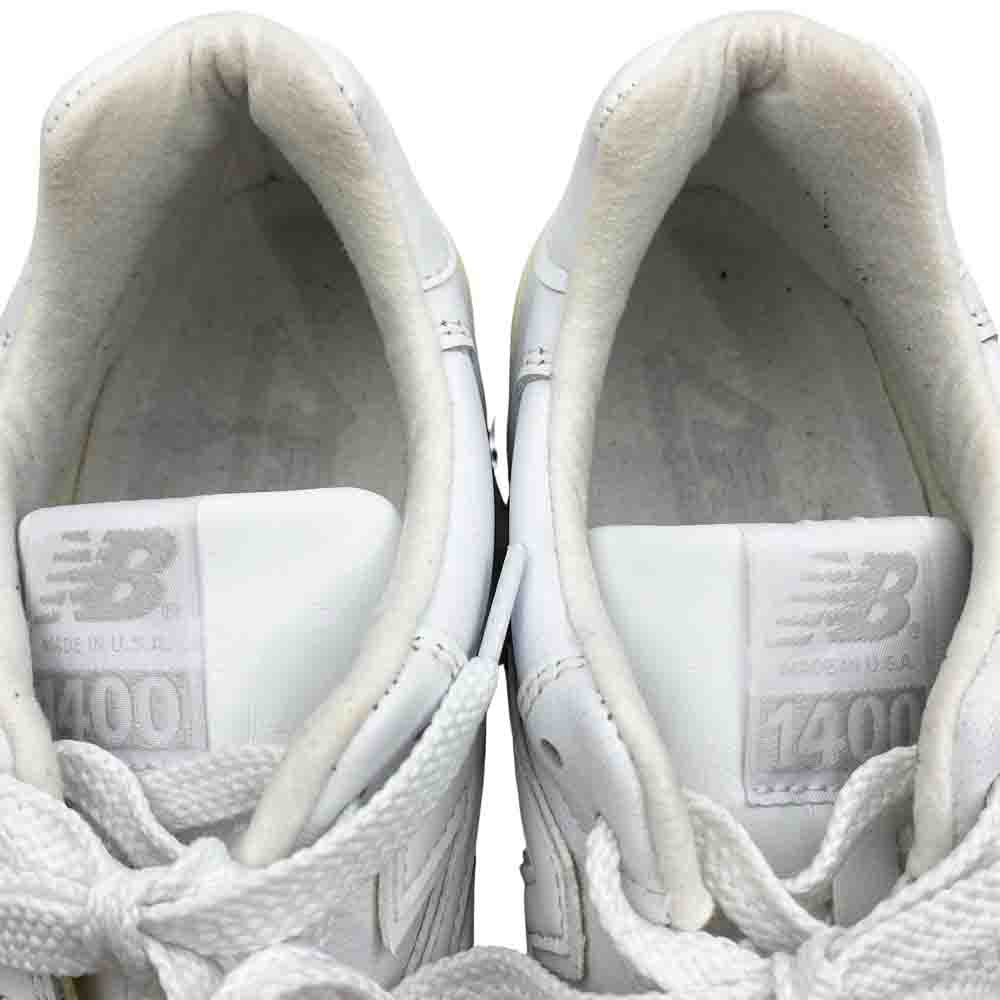 NEW BALANCE ニューバランス M1400B USA製 レザー スニーカー ホワイト系 26.5cm【中古】