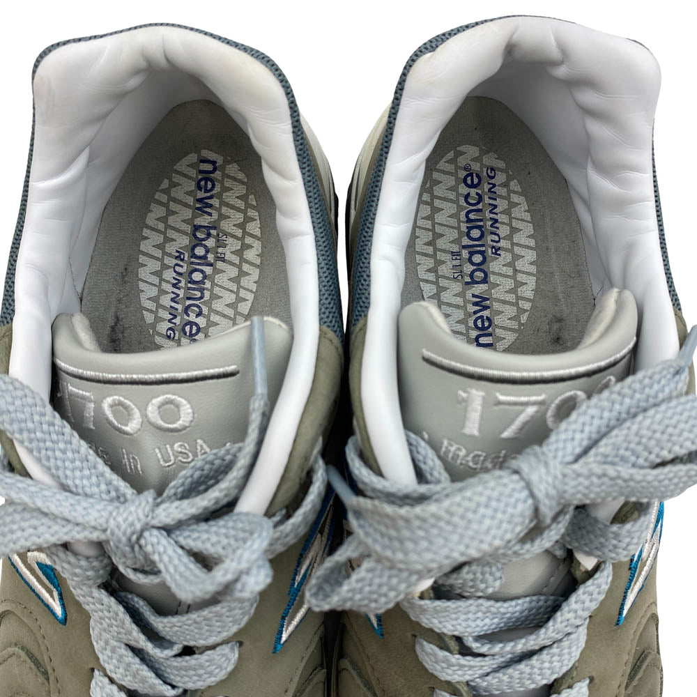 NEW BALANCE ニューバランス M1700JP USA製 レザー スニーカー グレー系 26.5cm【中古】