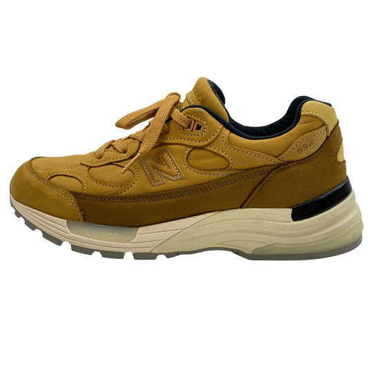 NEW BALANCE ニューバランス M992LX USA製 レザー スニーカー ライトブラウン系 26.5cm【中古】