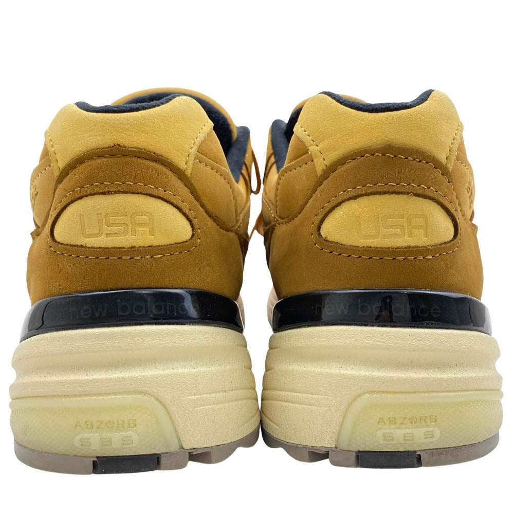 NEW BALANCE ニューバランス M992LX USA製 レザー スニーカー ライトブラウン系 26.5cm【中古】