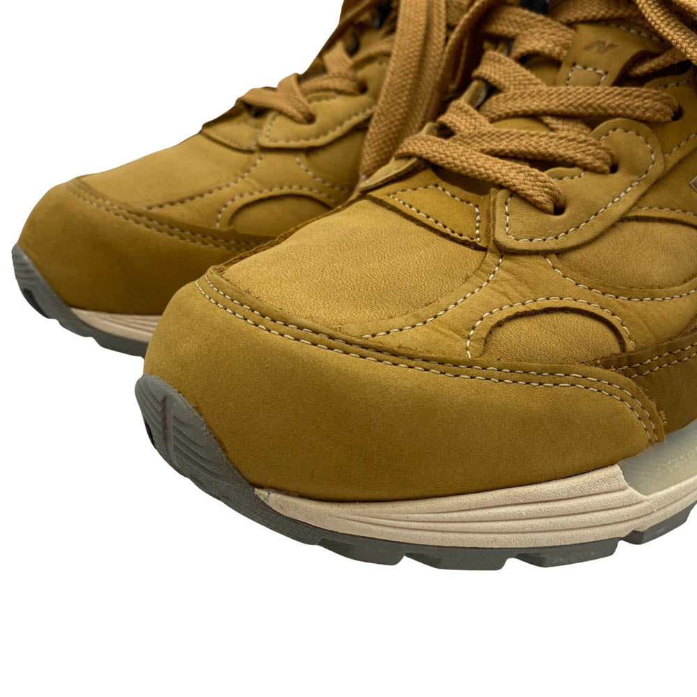 NEW BALANCE ニューバランス M992LX USA製 レザー スニーカー ライトブラウン系 26.5cm【中古】