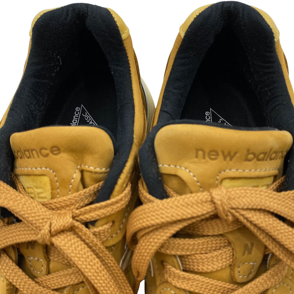NEW BALANCE ニューバランス M992LX USA製 レザー スニーカー ライトブラウン系 26.5cm【中古】