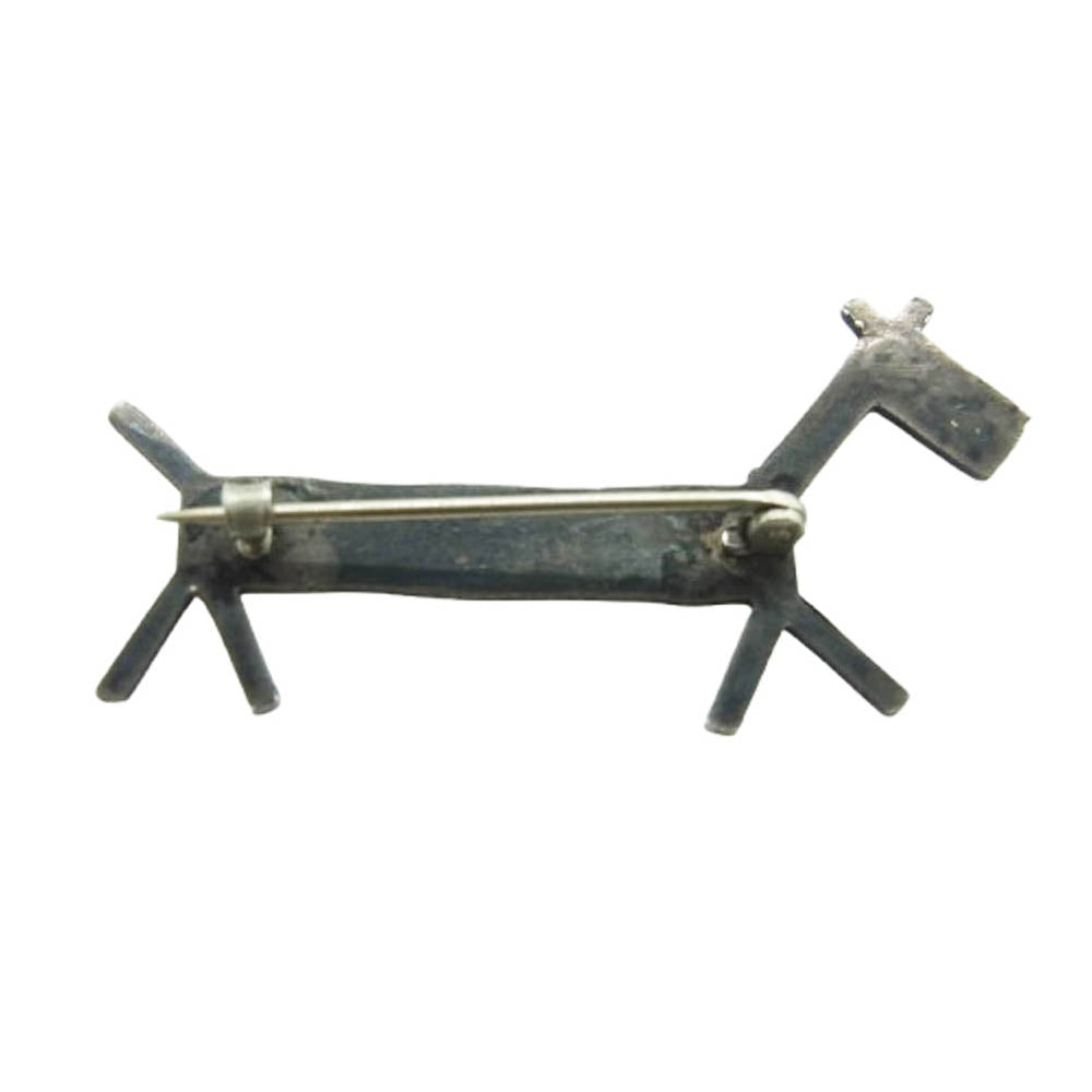 ナバホ族 アーティスト不明 Whirling Log Horse ワーリングログ ホース ピンズ シルバー系【中古】