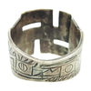 ナバホ族 アーティスト不明 スワスティカ インディアン リング 約22号【中古】