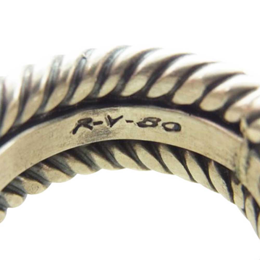 ナバホ族 Steve Arviso スティーブアルビソ ワイヤー リング シルバー系 約10号【中古】